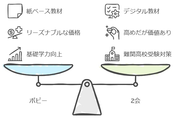 ポピーとＺ会を比較する理由