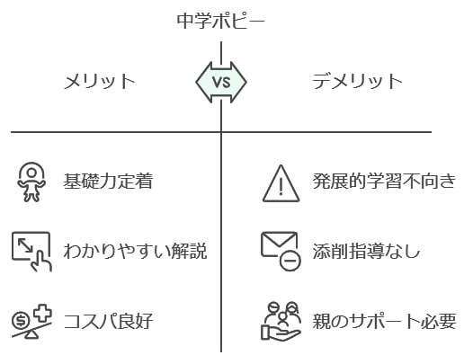 中学ポピーのメリットとデメリットを再確認